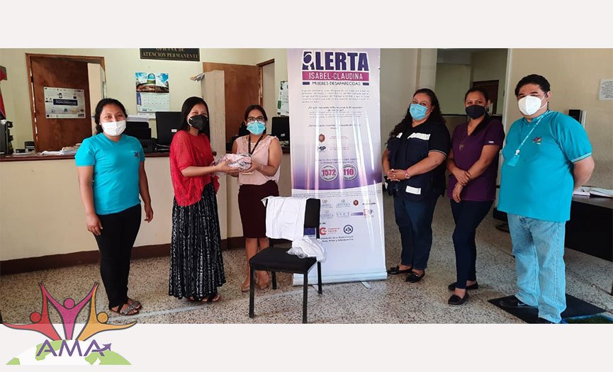 AMA realiza donación de Kit de Dignidad al Ministerio Público de Poptún, Petén