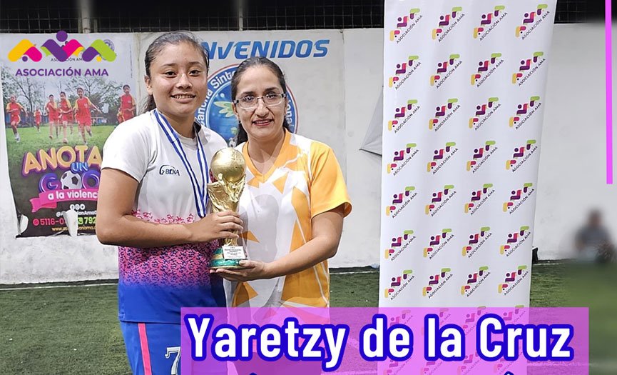 Voluntaria de Asociación AMA se integra a equipo de máxima categoría del fútbol femenino en Guatemala